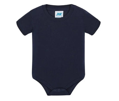 Body neonato a maniche corte blu scuro, 100% cotone, stile streetwear urban