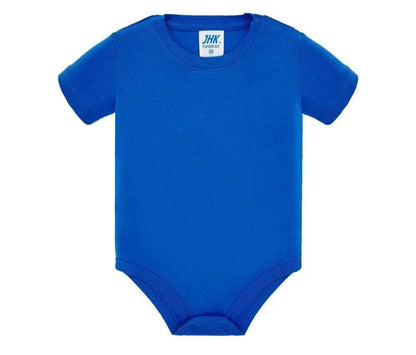 Body per bambino streetwear azzurro in cotone, maniche corte, stile urban