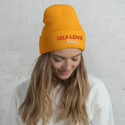SELF- LOVE VIBES Cuffed Beanie - STREET STYLE