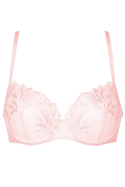 Transparent Demi Underwire Bra Gorteks Coco Pink - STREET STYLE