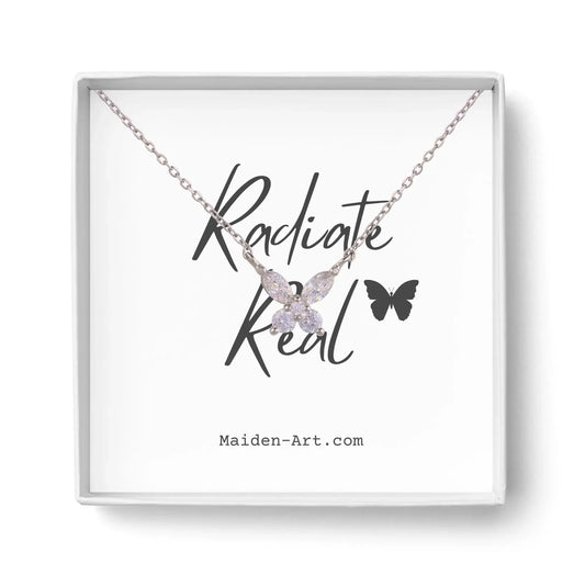 925 Sterling Silver Butterfly Pendant Necklace - STREET STYLE