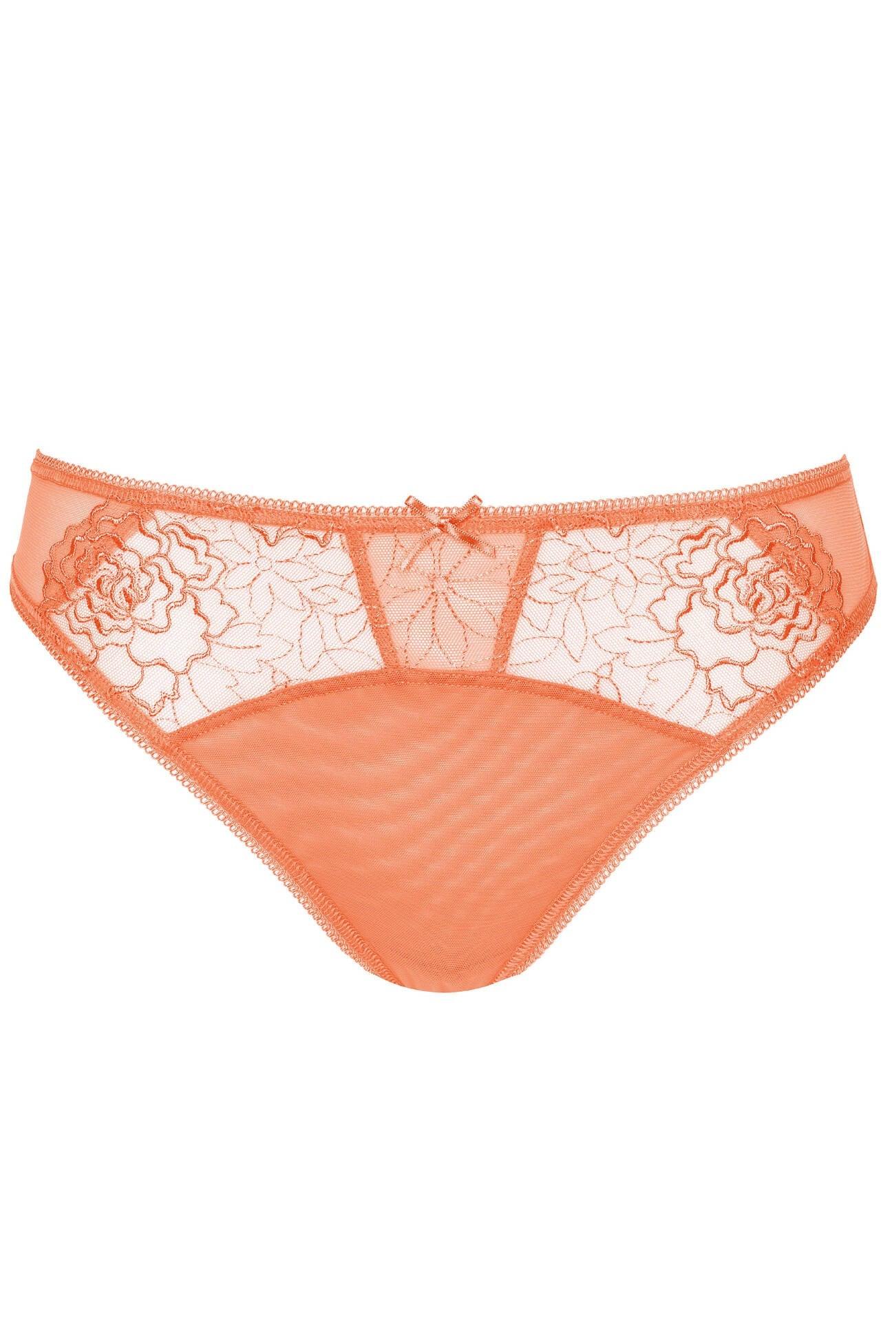 Semi Sheer Thong Panty Pamela Peach - STREET STYLE