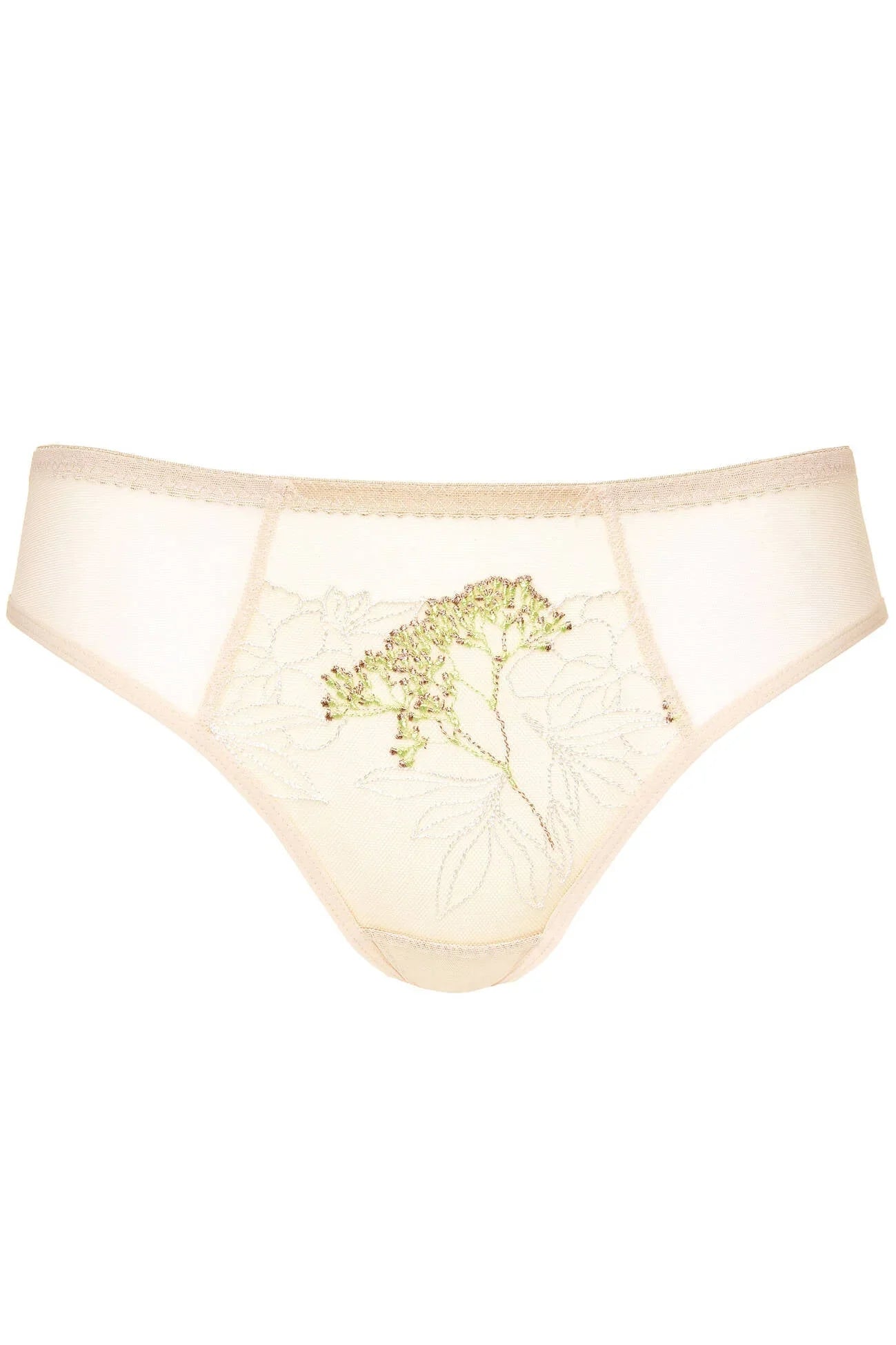 Sheer Mesh Embroidered Bikini Panty Gorteks Soleil - STREET STYLE