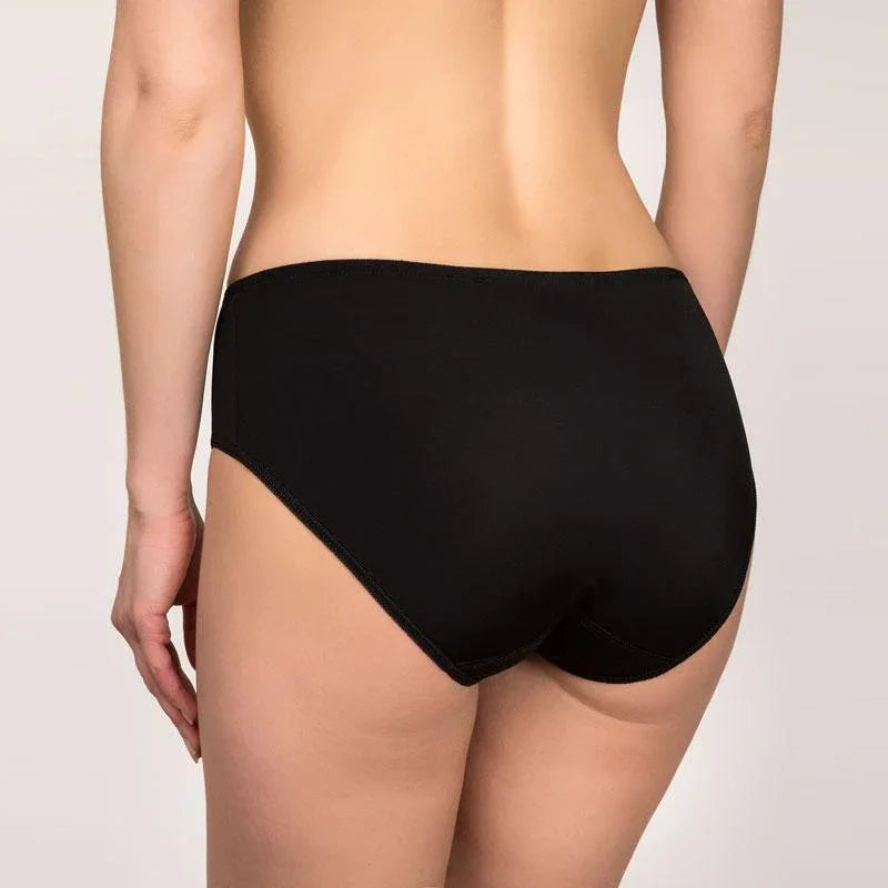 Geometric Full Brief Panty Viola Black - STREET STYLE