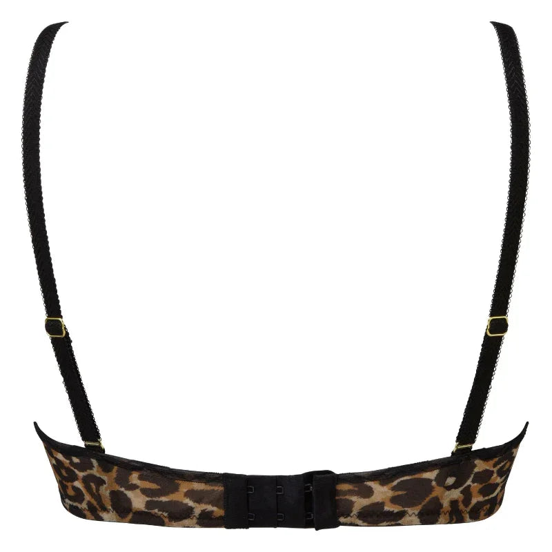 Gossard Glossies Leopard Print Sheer Bra - STREET STYLE