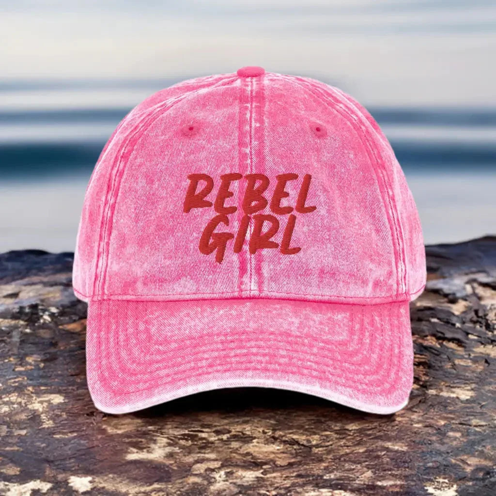 Vintage Cap REBEL GIRL Vintage Cotton Twill Cap - STREET STYLE