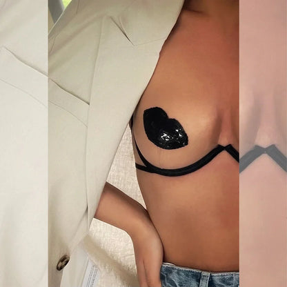 Invisible Mesh Demi Cup Bra Kinga Lou Kiss Me - STREET STYLE