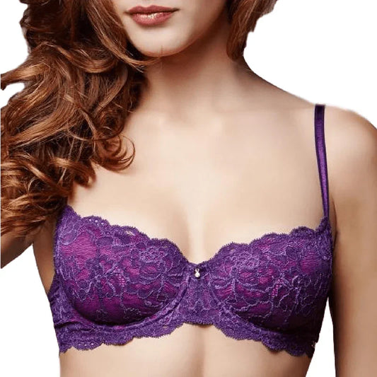 Lace Demi Cup Bra Montelle Intimates Coquette - STREET STYLE