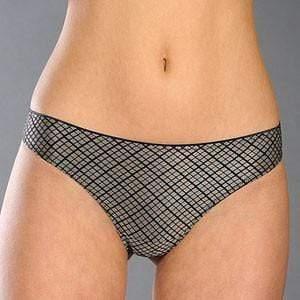 Low Rise Soft Thong Panty Gray Taupe - STREET STYLE