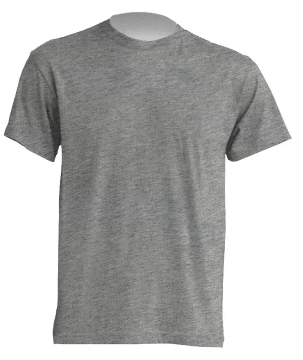 T-shirt uomo grigia in cotone, stile streetwear urban minimalista, maniche corte