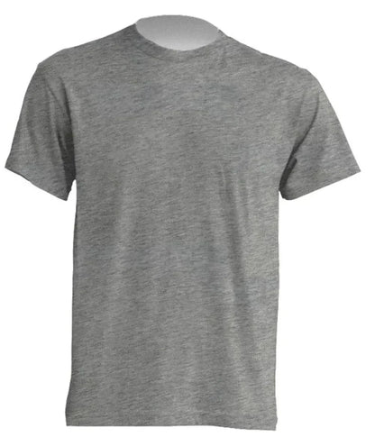 T-shirt uomo grigia in cotone, stile streetwear urban minimalista, maniche corte