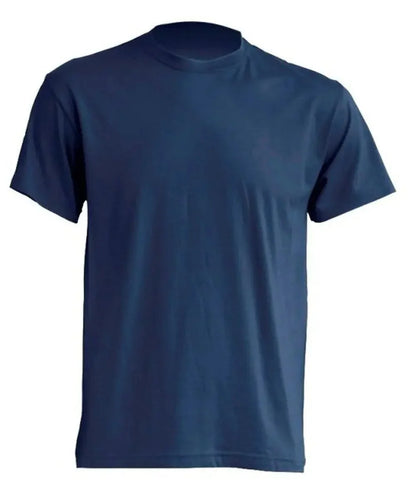 T-shirt uomo blu in cotone, stile streetwear urban semplice, manica corta, vestibilità regular.