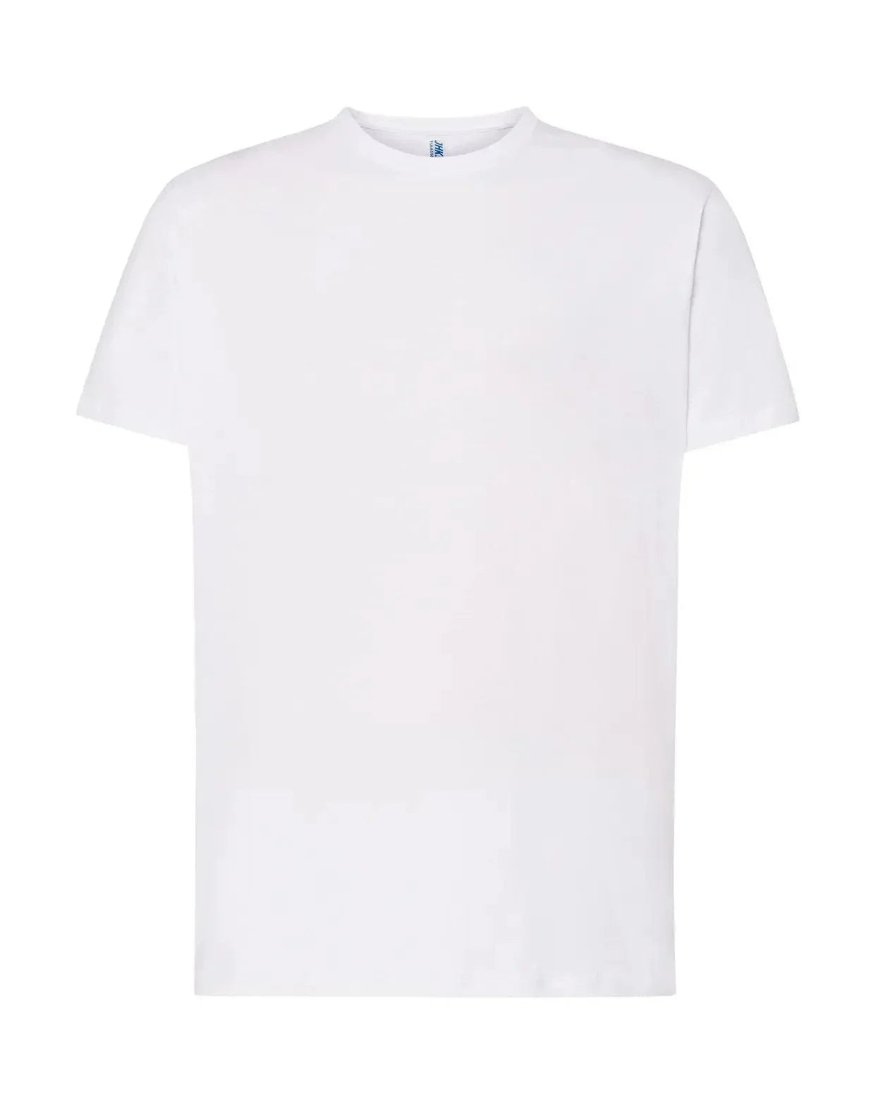 T-shirt uomo streetwear bianca, manica corta, cotone, stile urban minimalista