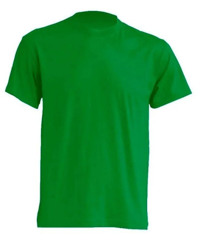 T-shirt streetwear uomo verde in cotone, stile urban minimalista, manica corta