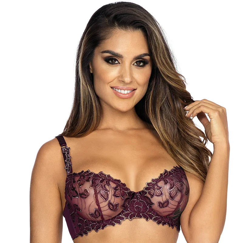 Axami Malaga Loca Sheer Lace Balconette Bra - STREET STYLE