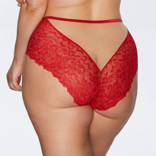 Soft Lace High Waist Brief Panty Kinga Mind Love - STREET STYLE