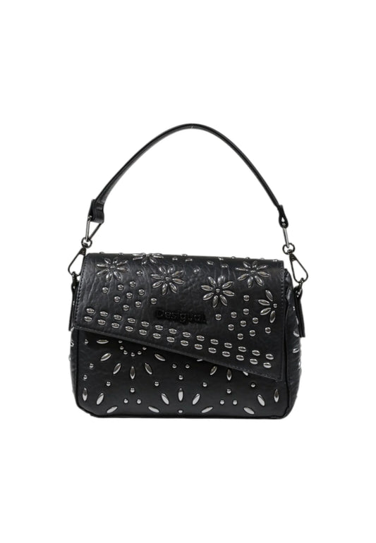 Bag Desigual bag metal dandelion_phuket mini Black - STREET STYLE