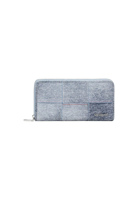 Wallet Desigual mone_yoko pu denim fiona Dark Blue Denim - STREET STYLE