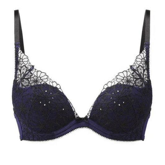 Gossard Graphic Floral Padded Plunge Bra - STREET STYLE