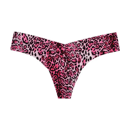 Playful Print Seamless Thong Panty Commando - STREET STYLE