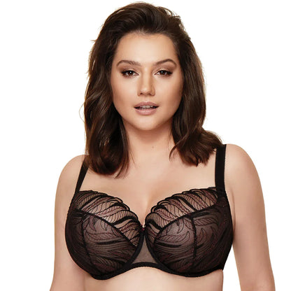Sheer Lace Full Figure Bra Gorteks Salve - STREET STYLE