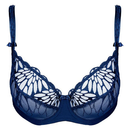 Transparent Embroidery Underwire Bra Sara - STREET STYLE