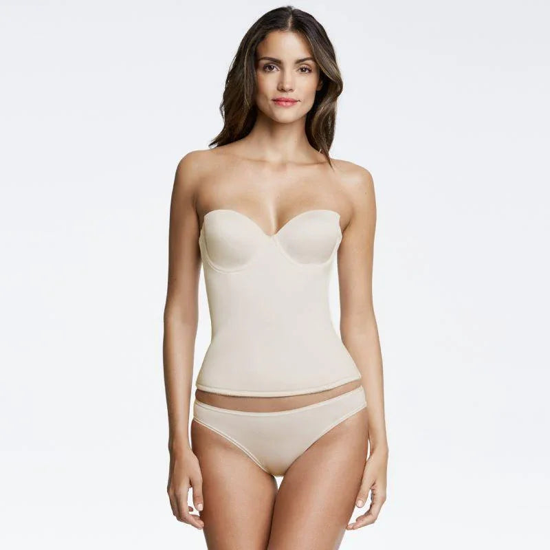 Seamless Padded Strapless Longline Bra Dominique Paige - STREET STYLE