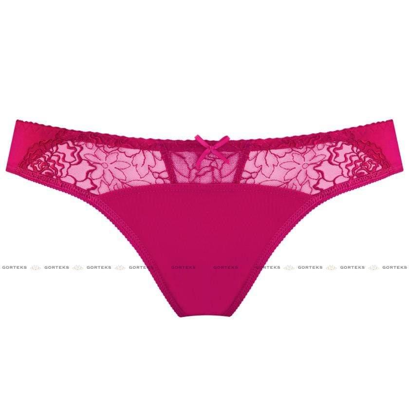 Semi Sheer Low Rise Bikini Panty Gorteks Pamela Pink - STREET STYLE