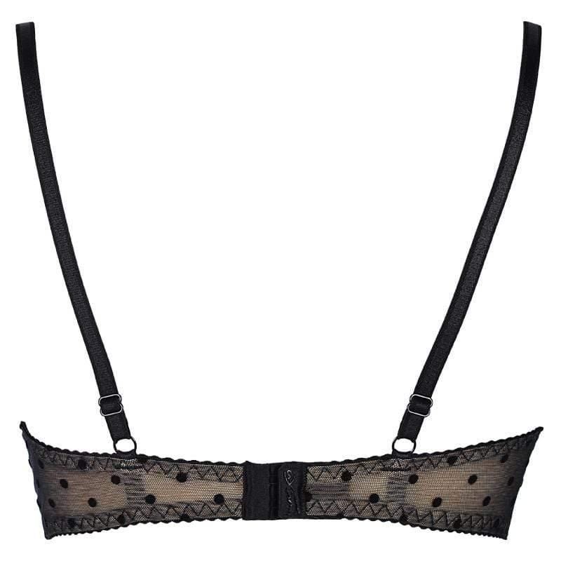Axami Seductive Dots Sheer Demi Bra - STREET STYLE