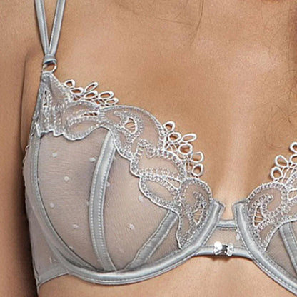 Sexy Sheer Polka Dot Demi Wired Bra Lisca Emotion - STREET STYLE