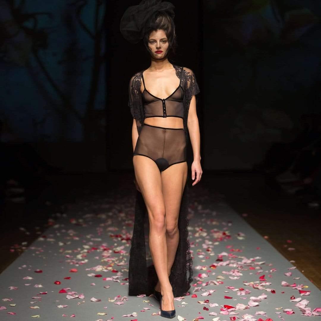 Amoralle Sheer Mesh Lingerie Set - STREET STYLE