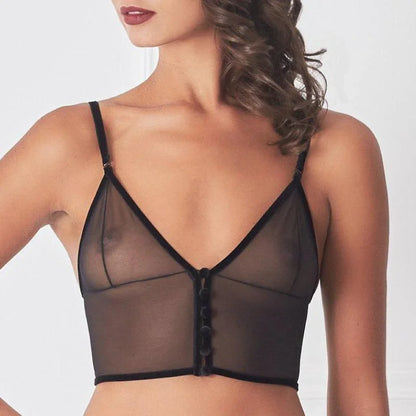 Amoralle Sheer Mesh Lingerie Set - STREET STYLE