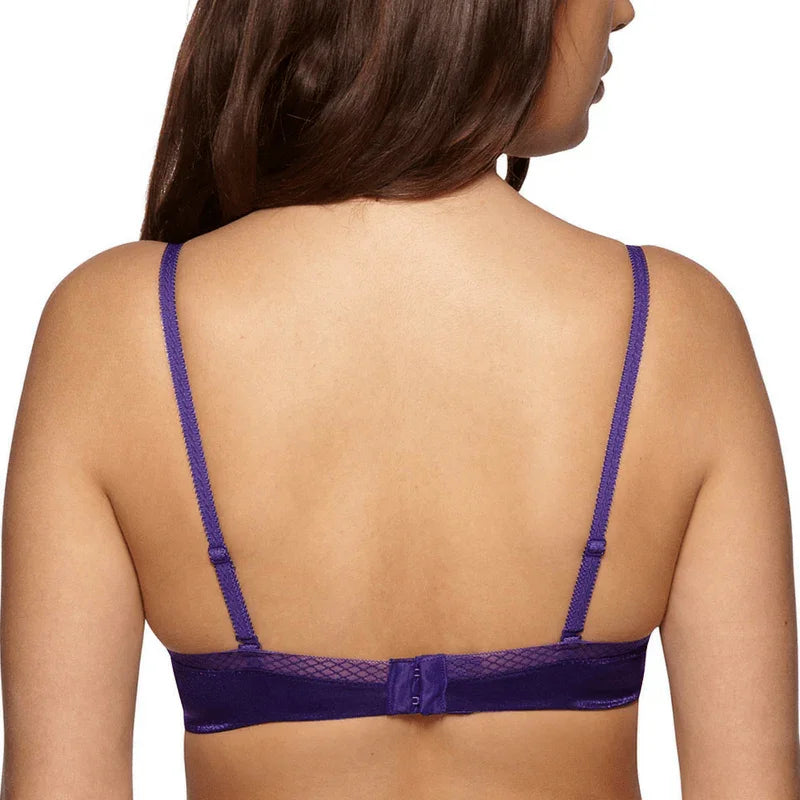 Gossard Glossies Sheer Molded Bra Deep Purple - STREET STYLE
