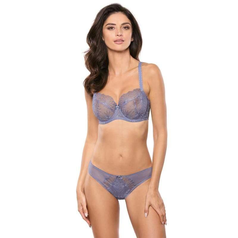 Sheer Embroidered Full Figure Bra Gorteks Aspen - STREET STYLE