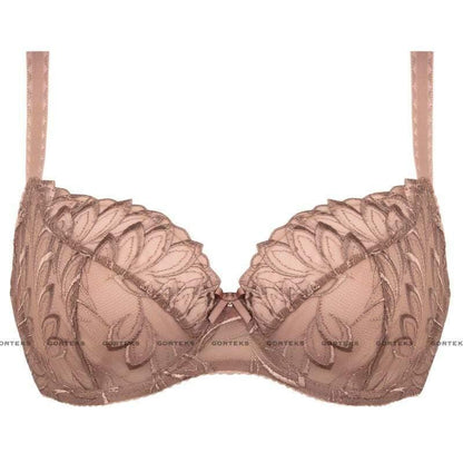 Sheer Floral Embroidery Plus Size Bra Gorteks Dakota - STREET STYLE