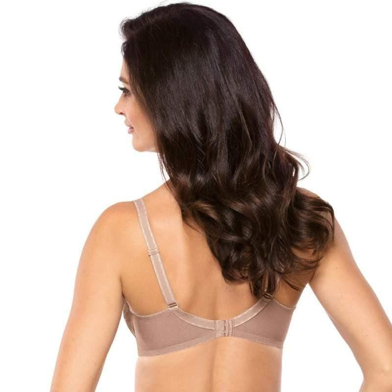 Sheer Floral Embroidery Plus Size Bra Gorteks Dakota - STREET STYLE