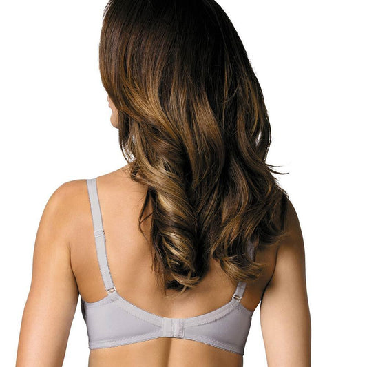 Sheer Mesh Balconette Bra Gorteks Pamela Silver - STREET STYLE