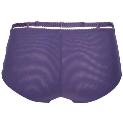 Sheer Lace Boyshort Panty Axami Miami Vibe Purple - STREET STYLE
