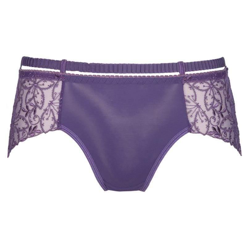 Sheer Lace Boyshort Panty Axami Miami Vibe Purple - STREET STYLE