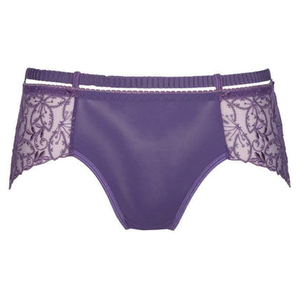 Sheer Lace Boyshort Panty Axami Miami Vibe Purple - STREET STYLE
