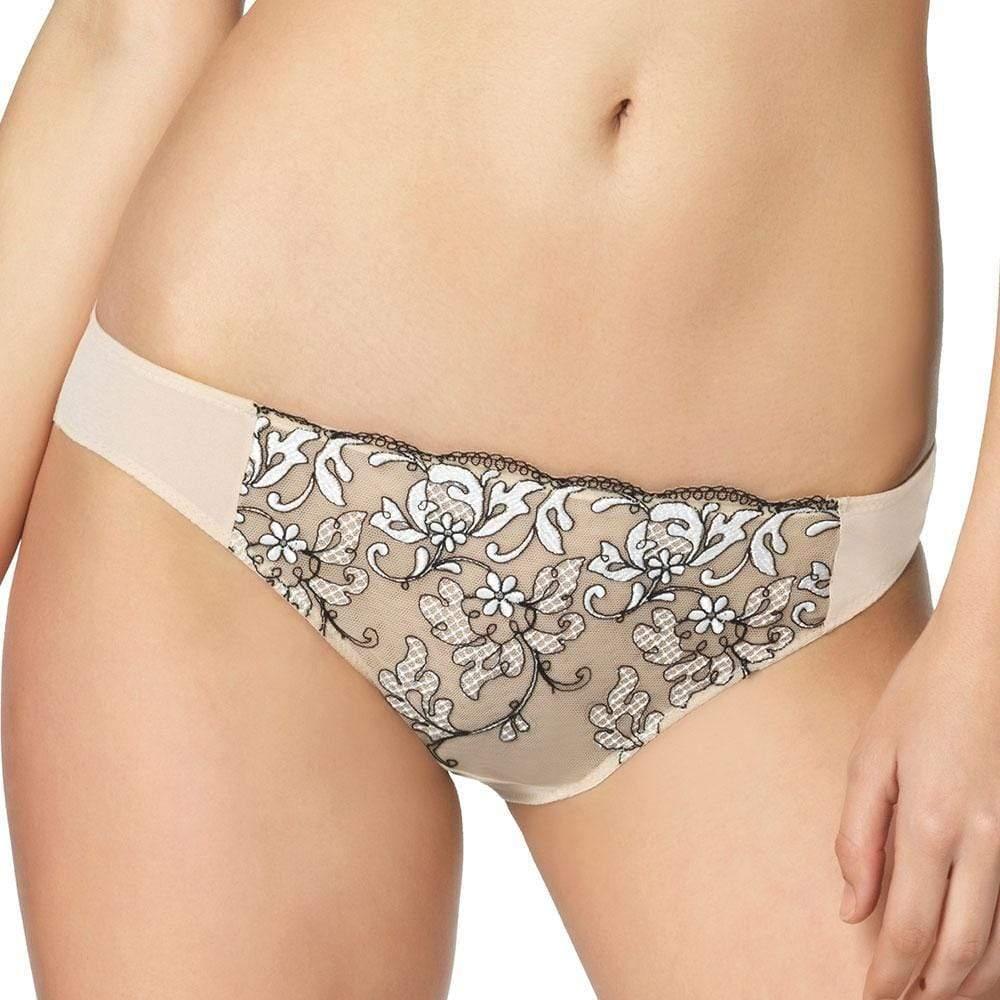 Felina Priscilla Sheer Lace Embroidery Bikini Panty - STREET STYLE