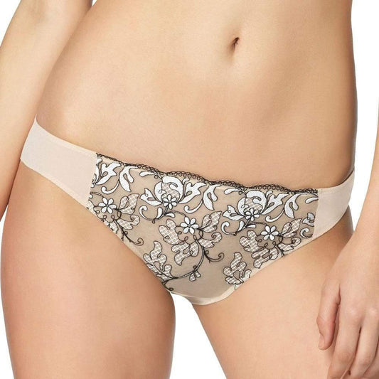 Felina Priscilla Sheer Lace Embroidery Bikini Panty - STREET STYLE