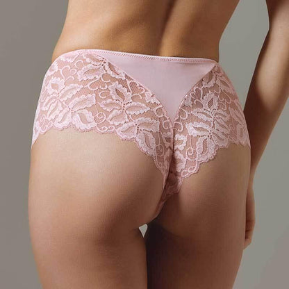 Sheer Lace Tanga Panty Lavinia Dare Me Powder Pink - STREET STYLE