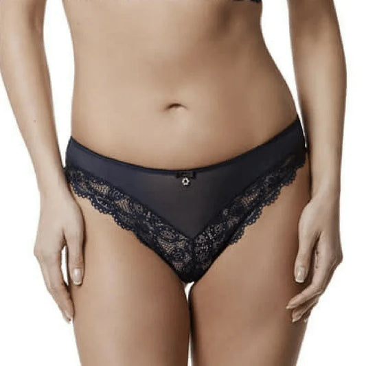 Sheer Lace Thong Panty Montelle Twilight - STREET STYLE