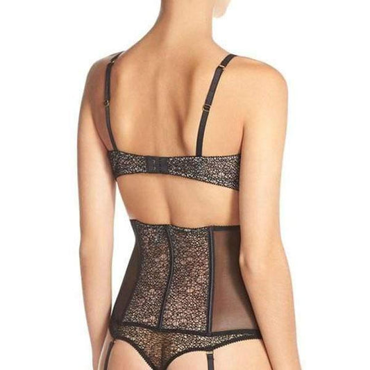 Sheer Mesh Corset Garter Belt Addiction Provocante - STREET STYLE