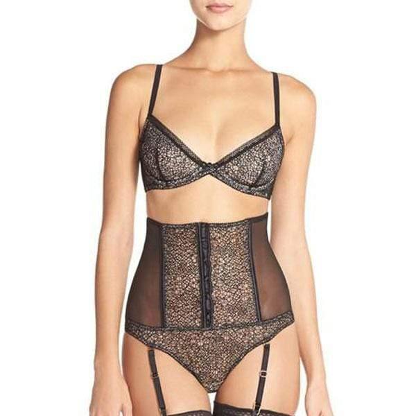 Sheer Mesh Corset Garter Belt Addiction Provocante - STREET STYLE
