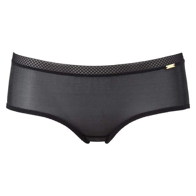 Sheer Shorts Panty Gossard Glossies Black - STREET STYLE