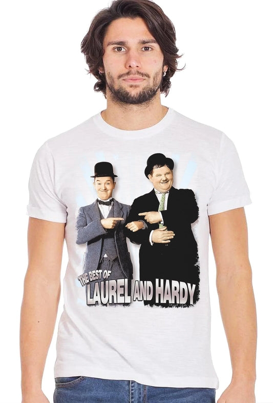 Stanlio e Olio – T-shirt Uomo Urban 100% Cotone - STREET STYLE