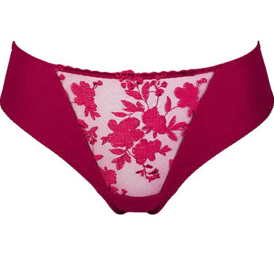 Semi Sheer Thong Panty Tango Red - STREET STYLE