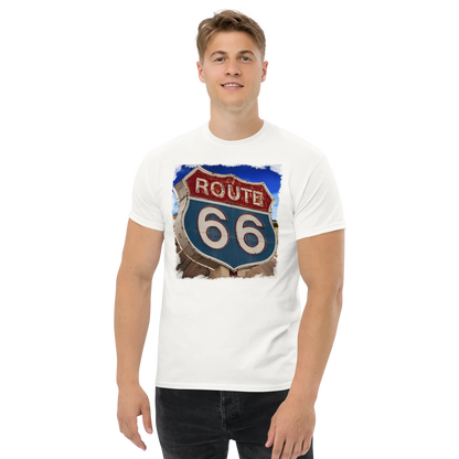T-shirt Uomo Route 66 - Stampa Vintage Iconica Americana 12066-4 - STREET STYLE